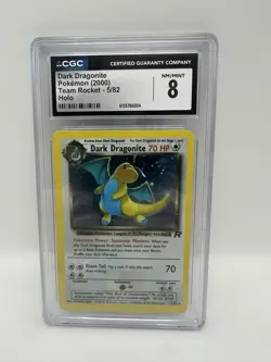 Pokemon Dark Dragonite CGC 8 Team Rocket 5/82 Holo English 2000 - Image 1