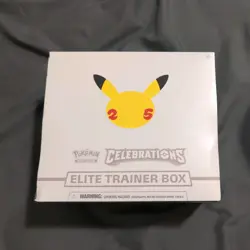 Pokemon Celebrations Elite Trainer Box ETB 25th Anniversary New Factory Sealed 820650809439 - Image 1