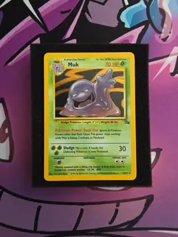 Muk 13/62 Fossil Set Holo Rare Pokemon Card WOTC 1999 - Image 1