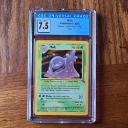 Muk CGC Near Mint 7.5 Pokemon (1999) Fossil 13/62 Holo Pokemon - Image 1