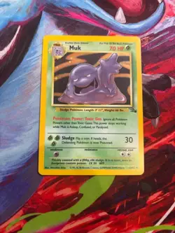 Pokemon TCG - Muk 13/62 Fossil Holo Rare WOTC 1999 - EXC/NM - Image 1