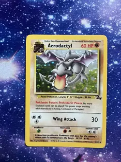 Pokemon TCG Aerodactyl 1/62 Holo Rare Fossil Card TGC Original - Image 3