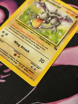 Aerodactyl 1/62 Fossil Holo Rare Vintage Pokemon Card WOTC Pokemon TCG - Image 2