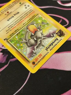 Aerodactyl 1/62 Fossil Holo Rare Vintage Pokemon Card WOTC Pokemon TCG - Image 3