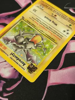 Aerodactyl 1/62 Fossil Holo Rare Vintage Pokemon Card WOTC Pokemon TCG - Image 4