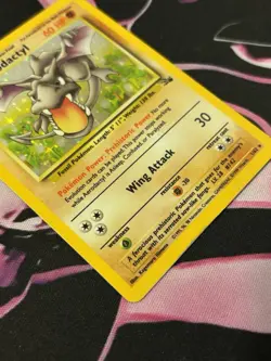 Aerodactyl 1/62 Fossil Holo Rare Vintage Pokemon Card WOTC Pokemon TCG - Image 5