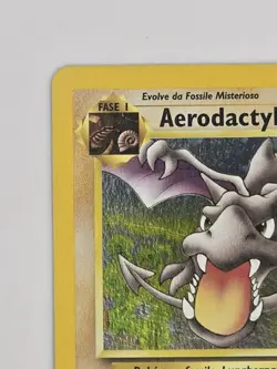 Vintage Italian Pokemon Prerelease Aerodactyl 1/62 Fossil Pre-release Holo Rare! - Image 3