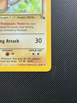 Pokemon TCG | Aerodactyl 1/62 | Fossil Set | Rare Holo | Near Mint - Image 5