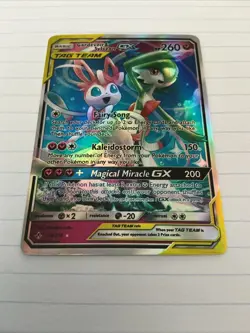 Pokemon TCG Gardevoir & Sylveon GX Holo Card 130/214 Unbroken Bonds Rare - Image 1