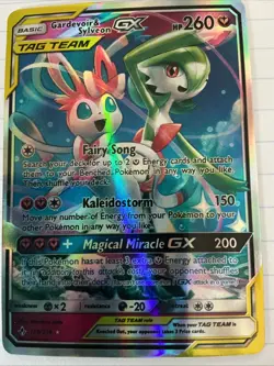 Pokemon TCG Gardevoir & Sylveon GX Holo Card 130/214 Unbroken Bonds Rare - Image 2