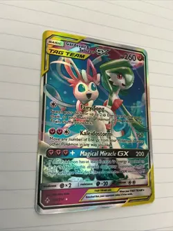 Pokemon TCG Gardevoir & Sylveon GX Holo Card 130/214 Unbroken Bonds Rare - Image 3