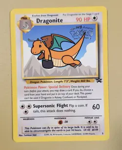 1999 Pokemon Promo WB First Movie Dragonite - see video of card - Image 1