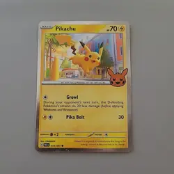 Pikachu 018/091 - Cosmos Holo - 2024 Trick Or Trade Pokemon TCG Card NM - Image 1