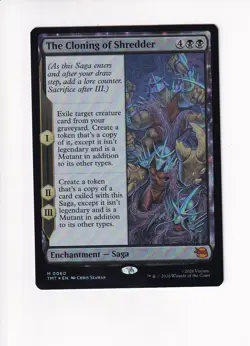 MAGIC THE GATHERING TEENAGE MUTANT NINJA TURTLES FOIL THE CLONING OF SHREDDER - Image 1