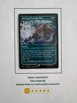 March of Swirling Mist (Showcase) Kamigawa: Neon Dynasty #372 MTG 1x - Image 1