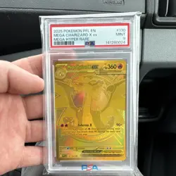 Pokemon Mega Charizard X EX Mega Hyper Rare 130/094 Phantasmal Flames PSA 9 - Image 1