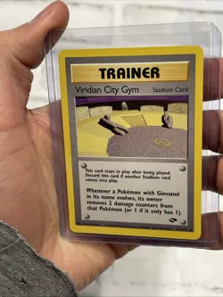 Pokemon Viridian City Gym 123/132 Gym Challenge Trainer WOTC Near Mint NM/MT Vtg - Image 1