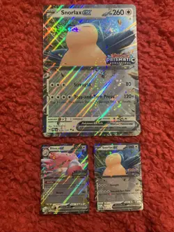 Pokemon TCG Snorlax EX 076/131 Prismatic Stamp, Blissey EX 134/167 Stamped NM - Image 1