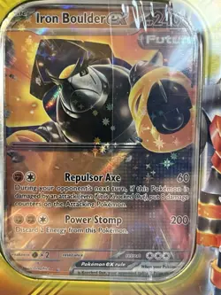Pokemon TCG: Paradox Destinies Iron Boulder ex Tin New Sealed 5 Booster 1 Promo - Image 3