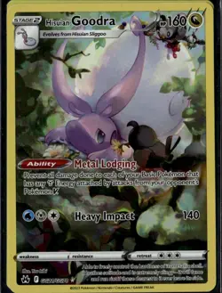 Hisuian Goodra Ultra Rare Crown Zenith Galarian Gallery GG21/GG70 Dragon Pokemon - Image 1