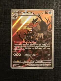 Pokemon TCG Mandibuzz 145/086 SV: White Flare IR Mint/NM - Image 1