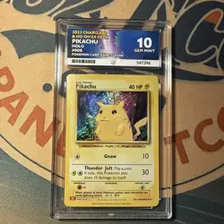 Pokemon Pikachu TCG Classic Collection Holo Card 008/034 Ace Grading 10 Gem Mint - Image 1