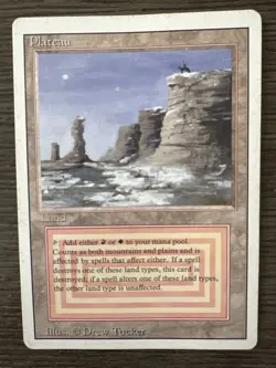 MTG Plateau - Revised Dual Land - Magic the Gathering - ABUR Dual - Image 1