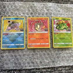 Radiant Venusaur Charizard Blastoise SEQ set Pokemon Go TCG Pokemon Card PSA 8+ - Image 1