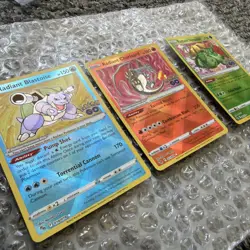 Radiant Venusaur Charizard Blastoise SEQ set Pokemon Go TCG Pokemon Card PSA 8+ - Image 5
