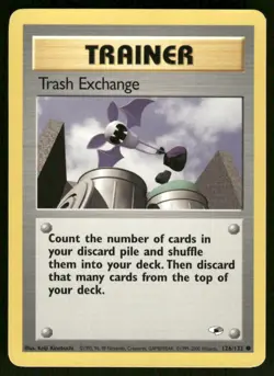 Pokemon Cards Trash Exchange 126/132 Unlimited Gym Heroes WOTC Common NM - Image 1