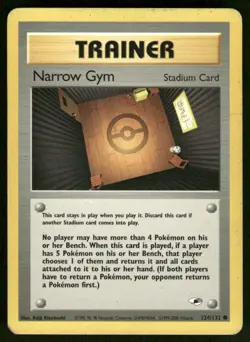 Pokemon Cards Narrow Gym 124/132 Unlimited Gym Heroes WOTC Common LP *2 - Image 1