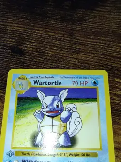 Pokemon Wartortle 42/102 1st Edition "Gray Stamp" Shadowless Base Set Card - Image 3