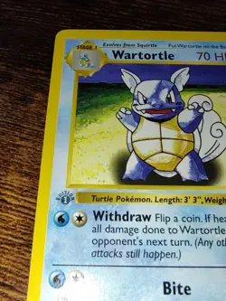 Pokemon Wartortle 42/102 1st Edition "Gray Stamp" Shadowless Base Set Card - Image 4