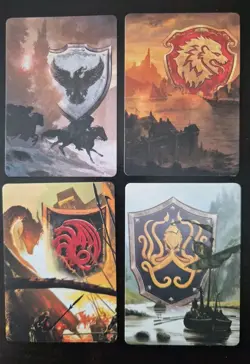 Promo House Cards x 4 - Game Of Thrones LCG 2.0 - FFG - Image 2