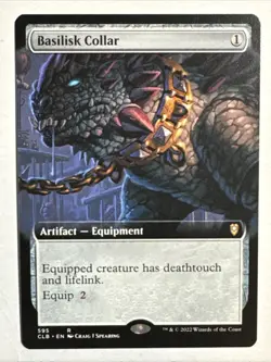 Basilisk Collar NM/M* EXTENDED Commander Baldur's Gate ENGLISH 595 -UnltdCards - Image 1