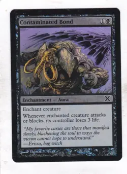 Magic: MTG: 10th Edition: Foil: Contaminated Bond - Image 1