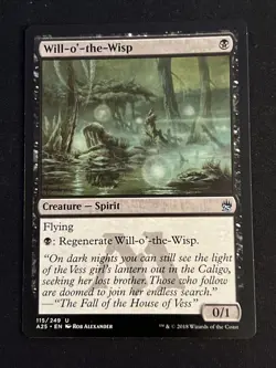 1x Will-o'-the-Wisp (115) Masters 25 LP MTG Magic the Gathering x1 MKE - Image 1