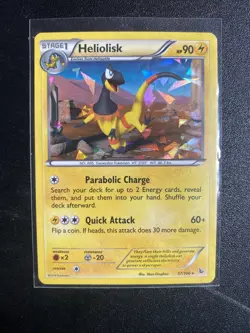 Pokemon TCG XY: Flashfire Heliolisk 37/106 Cracked Ice Holo Rare Card - Image 1