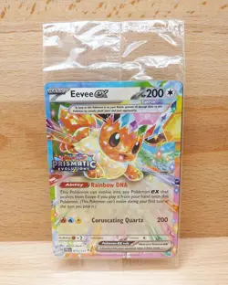 Eevee ex 075/131 Pokemon SV8.5 Prismatic Evolutions Stamped Surprise Box Promo - Image 1
