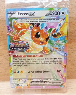 Eevee ex 075/131 Pokemon SV8.5 Prismatic Evolutions Stamped Surprise Box Promo - Image 2