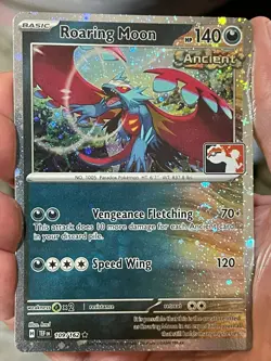 POKEMON ROARING MOON 109/162 COSMOS HOLO PROMO WITH SWIRL PLAY! PRIZE STAMPED NM - Image 1