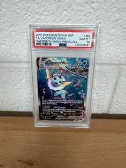 Pokemon Vaporeon VMAX Premium Coll. Full Art Promo SWSH182 PSA 10 Gem Mint - Image 1