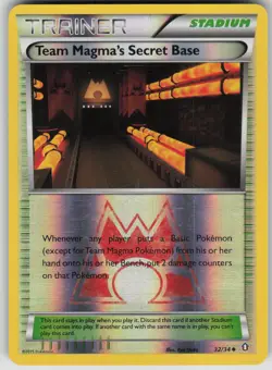Pokemon TCG Team Magma's Secret Base Uncommon Reverse Holo Double Crisis 32/34 - Image 1