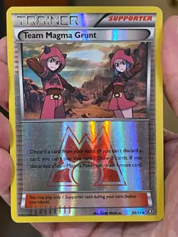 POKEMON TEAM MAGMA GRUNT 30/34 UNCOMMON REVERSE HOLOFOIL DOUBLE CRISIS VLP CARD - Image 1