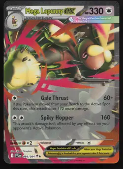 Mega Lopunny ex 084/094 PFL Phantasmal Flames Pokemon - NM - Image 1