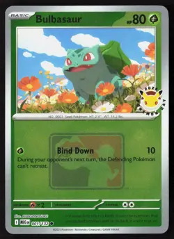 Bulbasaur 001/132 Mega Evolution Pokemon Day 2026 30th Play! League Promo - Image 1