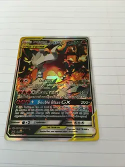 Pokemon TCG Reshiram Charizard GX SM201 Tag Team Sun Moon - Image 1