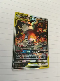Pokemon TCG Reshiram Charizard GX SM201 Tag Team Sun Moon - Image 3
