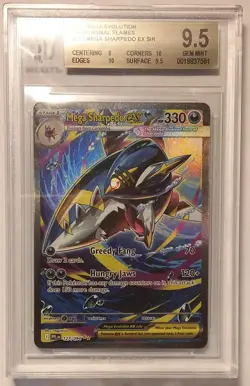 Mega Sharpedo ex 127/094 SIR 2025 Pokemon TCG Phantasmal Flames - Image 1