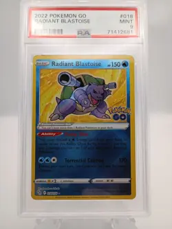 2022 Pokemon Go #018 Radiant Blastoise PSA 9 Mint - Image 2